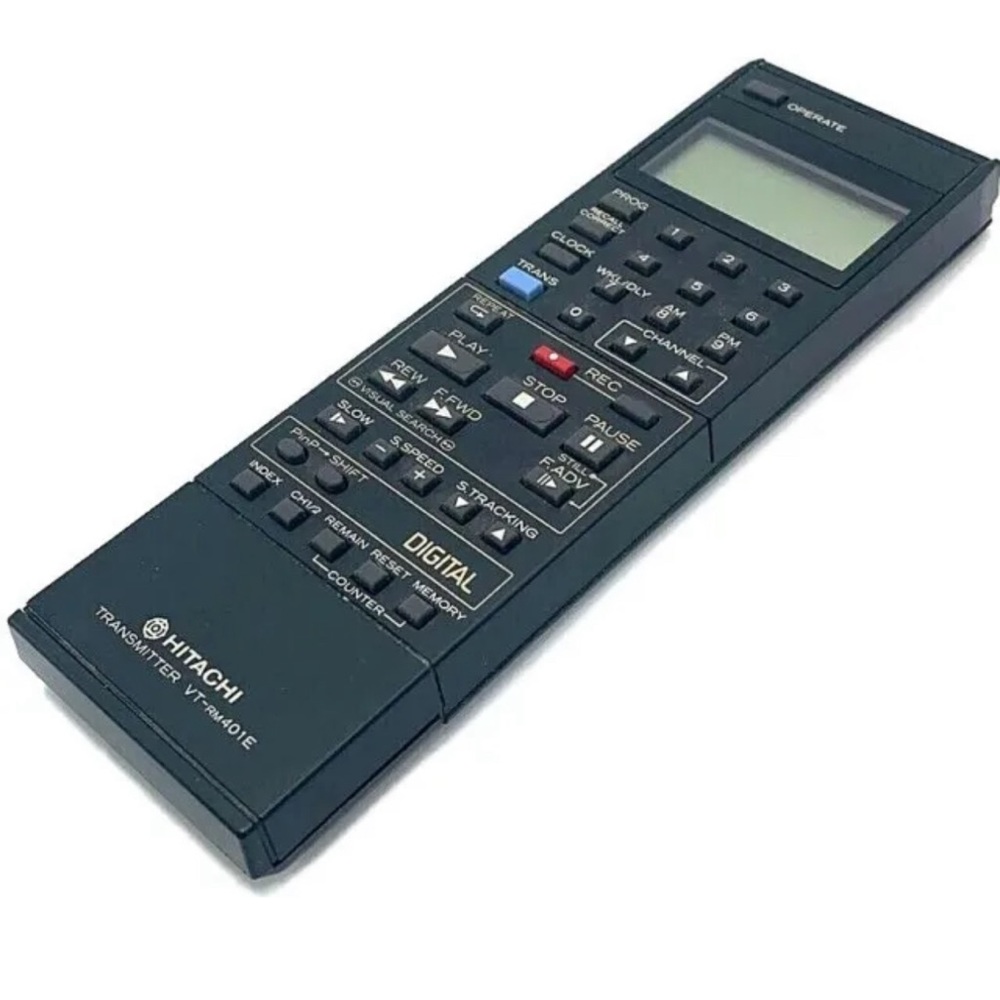 Genuine Original Hitachi VT-RM401E Transmitter Remote Control for VCR VHS Tested